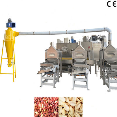 Un buen precio. Máquina de corte y blanqueo de cacahuetes SUS304 de alta calidad de 500-1000 kg/h para equipos de procesamiento de nueces en línea