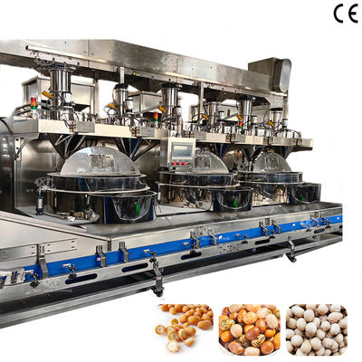 Un buen precio. Sistema de control PLC Máquina de fabricación de cacahuetes cubierta de alta eficiencia de producción y máquina de procesamiento de nueces en línea