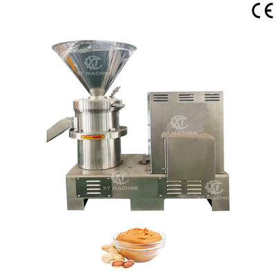 100 kg/h-500 kg/h SS304 Máquina eléctrica para moler mantequilla de cacahuetes y nueces de caju Molino de coloides industriales para plantas de procesamiento de nueces
