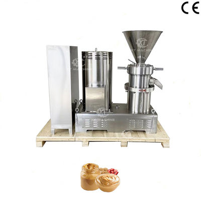 Máquina trituradora de mantequilla de nueces, molino coloidal Industrial de pequeña escala, 100-200 kg/h, con calefacción eléctrica para plantas de procesamiento de nueces