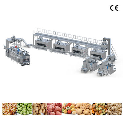 Un buen precio. Línea totalmente automática de recubrimiento y tostado de cacahuete con miel, máquina recubridora para cacahuetes sabor barbacoa y almendras en línea