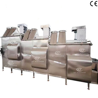 Un buen precio. 1000 kg/h-2000 kg/h Máquina de refrigeración de alimentos fritos Sistema de refrigeración por aire de cacahuete Velocidad de transporte controlable en línea