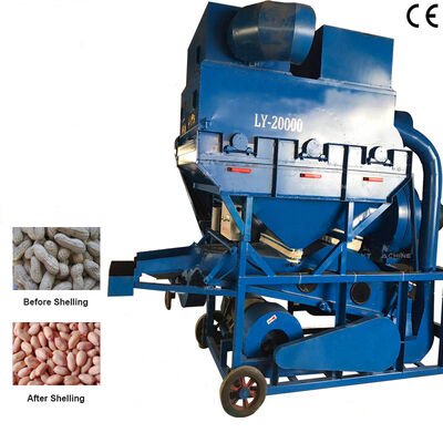Un buen precio. Máquina de cáscara de cacahuete de alta eficiencia de alta velocidad de concha 2000 kg/h de acero al carbono Equipo de cáscara de cacahuete para uso industrial en línea