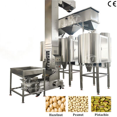 Un buen precio. Máquina de blanqueo de cacahuetes de núcleo entero resistente y duradero Peeler de avellanas con acero inoxidable 304 en línea