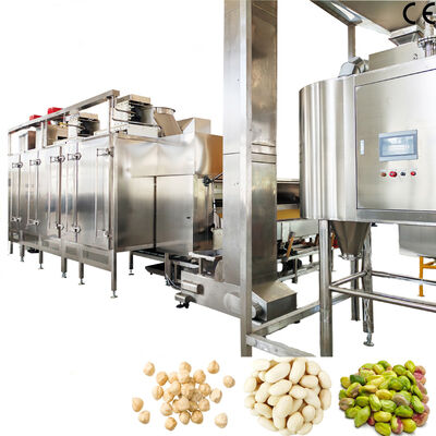 1000-1200 kg/h de acero inoxidable 304 línea de producción de cacahuetes blanqueados máquina de extracción de piel roja de cacahuete adecuada para plantas de procesamiento de alimentos