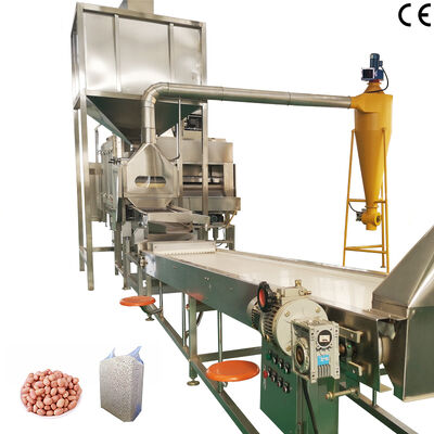 Un buen precio. Línea de producción industrial de acero inoxidable 304 de grado alimenticio para tostado y blanqueo de cacahuetes de 1000 kg/h - 2000 kg/h en línea