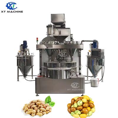 Un buen precio. Máquina automática de recubrimiento de cacahuetes SUS304 de grado alimenticio, 300 kg/h, para el procesamiento de nueces y semillas en línea