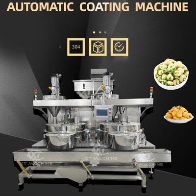 Un buen precio. Máquina automática de recubrimiento en polvo controlada por PLC de 300-400 kg/h para hacer cacahuetes recubiertos de wasabi crujientes en línea