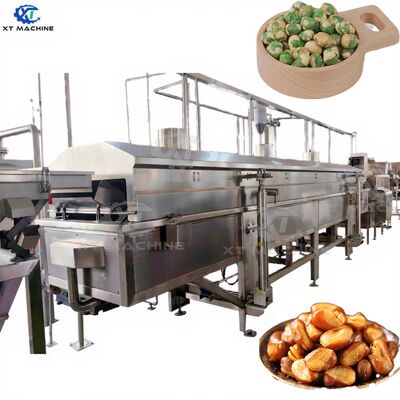 Un buen precio. Máquina de freír cacahuetes continua de alto rendimiento de 500-800 kg/h para anacardos o almendras recubiertas en línea