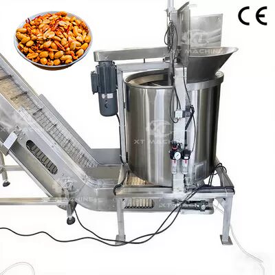 Un buen precio. Freidora de cacahuetes de acero inoxidable 304 con control de temperatura inteligente y capacidad de 300 kg/h en línea