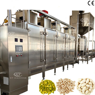 Un buen precio. Línea de Producción de Cacahuetes Pelados Enteros con Alta Tasa de Blanqueo Máquina Peladora de Avellanas Alimentación y Descarga Totalmente Automática en línea