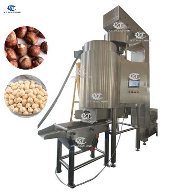 Un buen precio. Máquina blanqueadora de maní/pistacho/avellana de alto rendimiento 500-600 kg/h con control PLC y material SUS304 en línea