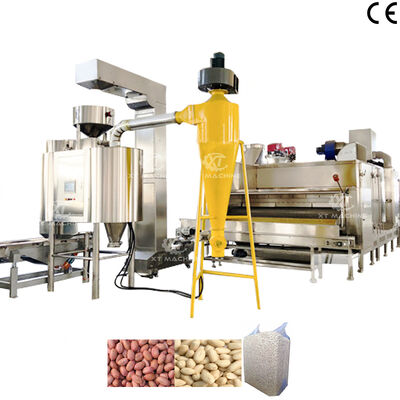 Un buen precio. Máquina de pelado de cacahuetes tostados de venta caliente de 500 kg/h a 2000 kg/h, máquina de pelado de avellanas para línea de producción pelada en línea