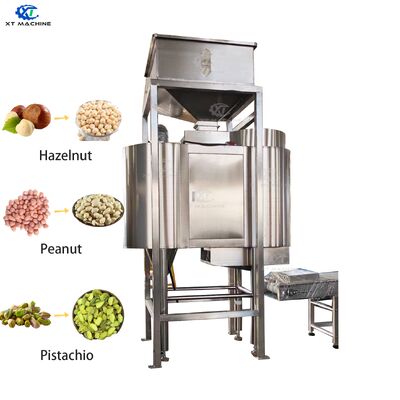 Un buen precio. Máquina blanqueadora de maní, avellana y pistacho con aire caliente de alta eficiencia, 500-1000kg/h, con una tasa de pelado del 98% en línea