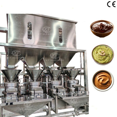 Un buen precio. Máquina de molienda de mantequilla de maní y anacardos SUS304 de 2000 kg/h para molienda ultrafina en plantas de procesamiento de alimentos en línea