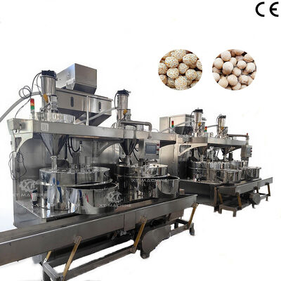 Un buen precio. SUS304 Máquina de fabricación de bocadillos de nueces recubiertas con masa de alta calidad Máquina de fabricación de hamburguesas de maní recubiertas para procesamiento de bocadillos en línea