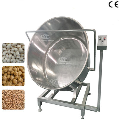 Un buen precio. Equipo de capa completamente automático de la nuez de la máquina de capa del lote del maní 35-40kg/batch para las plantas de proceso de la nuez en línea