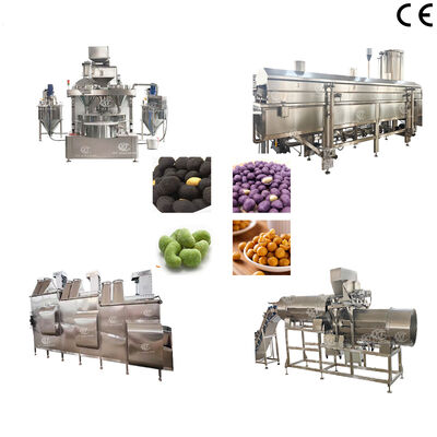 Un buen precio. Equipo de recubrimiento y fritura de nueces de alta eficiencia Snacks Línea de producción de fritura con recubrimiento de alimentos para plantas de procesamiento de nueces en línea