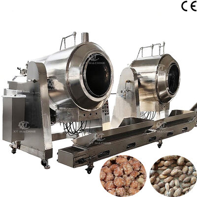 Un buen precio. Máquina automática de recubrimiento de azúcar con máquina para hacer cacahuetes y frutos secos recubiertos de azúcar de 70 kg/lote para la industria alimentaria en línea