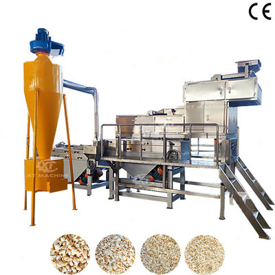 Un buen precio. 1000 kg/h-2000 kg/h Maquina de cortar y clasificar nueces en cuatro etapas con salida personalizable para plantas procesadoras de nueces en línea