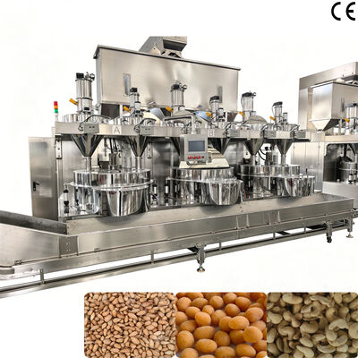 Un buen precio. Máquina automática de recubrimiento de nueces con sistema de control PLC para 200 kg/h-1000 kg/h Máquina de recubrimiento de nueces de cacahuete y anacardos en línea