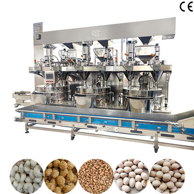Un buen precio. Máquina de recubrimiento de cacahuetes japoneses de gran capacidad totalmente automática Máquina de recubrimiento de alimentos para procesar nueces en línea