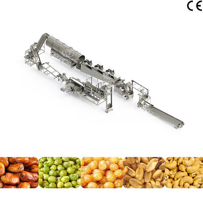Un buen precio. Máquina para hacer bocadillos de frutos secos fritos totalmente automática SS304 Línea de producción de fritura para plantas de procesamiento de frutos secos en línea