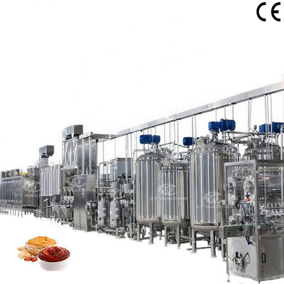 Un buen precio. Máquina y embalaje para la fabricación de mantequilla de cacahuetes y nueces con sistema de enfriamiento para plantas de procesamiento de mantequilla de nueces en línea