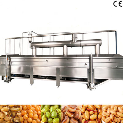 Un buen precio. Máquina de freír automática de gran capacidad de alta eficiencia para granos de maíz, nueces, fritas continuas con certificación CE en línea