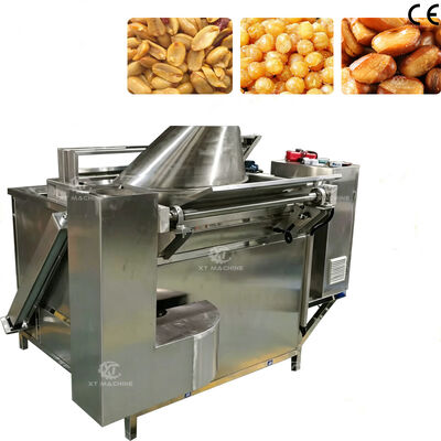 Máquina de freír por lotes para almendras con control de temperatura SUS304, máquina de freír chips de maíz para fritura de frutos secos alimentarios