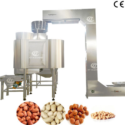 Un buen precio. Máquina comercial para quitar la piel roja del maní con acero inoxidable de grado alimenticio para procesar pistachos de avellana en línea