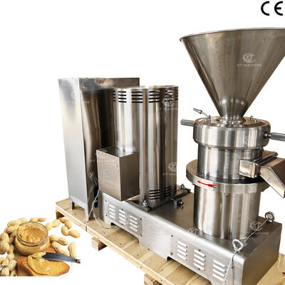 Un buen precio. 100 kg/h-200 kg/h SS304 Molino coloide de mantequilla de cacahuete Maquina de molienda de pasta de pistacho para procesar eficientemente la mantequilla de nuez en línea