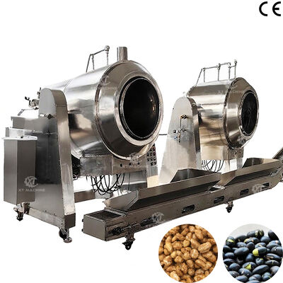 Un buen precio. Máquina automática de recubrimiento y calefacción de azúcar con 70 kg/partido Máquina de fabricación de nueces de maní recubiertas de azúcar para la industria alimentaria en línea