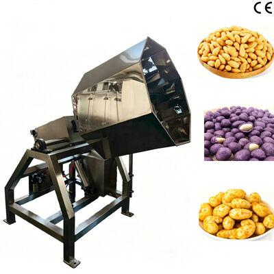 Un buen precio. Máquina de condimento de tambor octogonal totalmente automática de fácil operación con capacidad de 200 kg/h para bocadillos industria alimentaria en línea