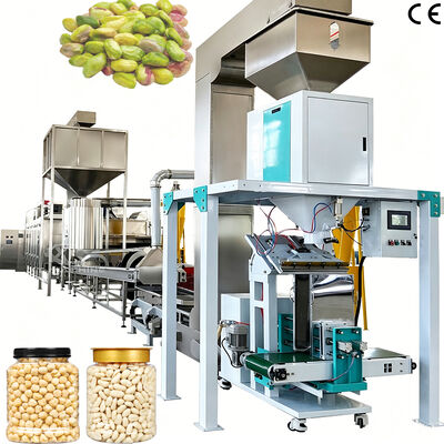 Un buen precio. Línea de producción personalizable de tostado y blanqueado de cacahuetes de 500 kg/h-1000 kg/h Máquina peladora de pistachos para plantas de procesamiento de frutos secos en línea