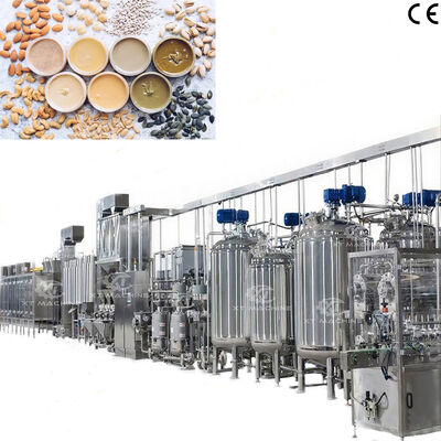 Un buen precio. Máquina y embalaje para la fabricación de mantequilla de cacahuetes y nueces con sistema de enfriamiento para plantas de procesamiento de mantequilla de nueces en línea