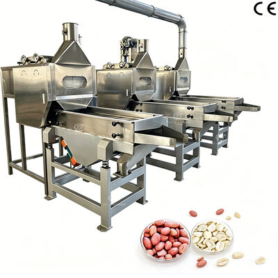 Un buen precio. SS304 Máquina de blanqueo del núcleo de cacahuete dividido Peeler de aire para cacahuetes 1000 kg/h para plantas de procesamiento de alimentos en línea