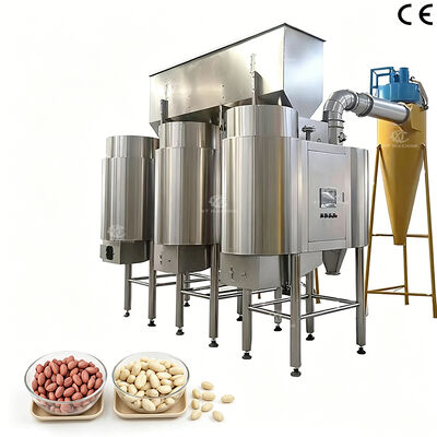 Un buen precio. Máquina de blanqueo totalmente automática de nuez de cacahuete con alta tasa de blanqueo Peeler de aire neumático con acero inoxidable 304 de grado alimenticio en línea