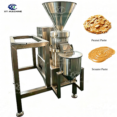Un buen precio. Máquina de Molienda de Mantequilla de Maní SUS304 con 130-150kg/h y Molino Coloidal Trifásico de 380V para Pasta de Nueces en línea