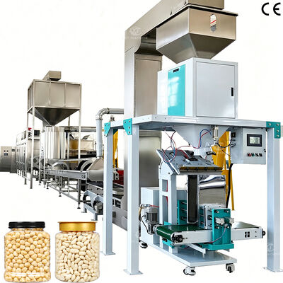 Línea de producción personalizable de tostado y blanqueado de cacahuetes de 500 kg/h-1000 kg/h Máquina peladora de pistachos para plantas de procesamiento de frutos secos
