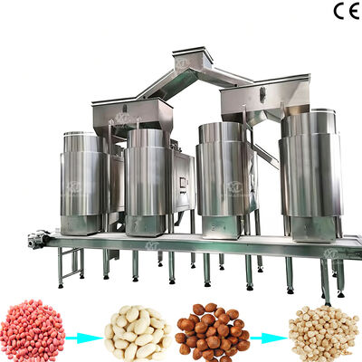 Un buen precio. Máquina comercial de gran capacidad para pelar cacahuetes, avellanas y pistachos para el procesamiento de maní en línea