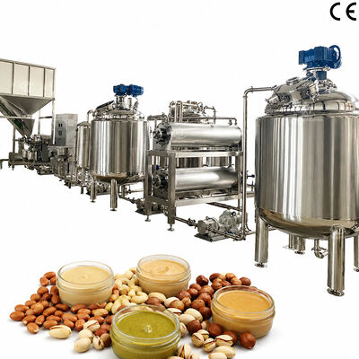 Un buen precio. Línea de producción de mantequilla de maní multi-sabor totalmente automática de calidad superior Máquina para hacer mantequilla de almendras y avellanas en línea
