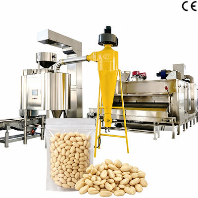 Un buen precio. Máquina automática blanqueadora de cacahuete tostado 500-2000kg/h, peladora de funduk y pistacho para líneas de producción de frutos secos blanqueados en línea