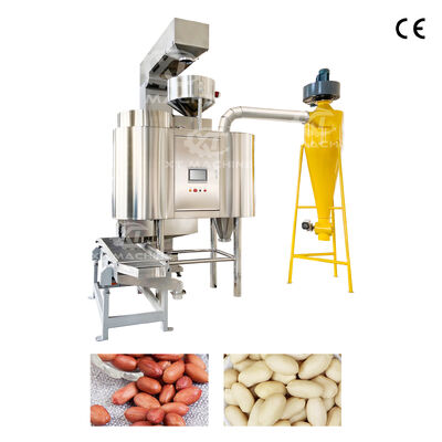 Un buen precio. Máquina de blanqueo de cacahuetes de acero inoxidable controlada por PLC para plantas de procesamiento de frutos secos en línea