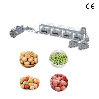 Un buen precio. Fábrica OEM Línea de producción de fritura de cacahuetes con recubrimiento totalmente automático Planta de procesamiento de nueces de anacardos y almendras en línea