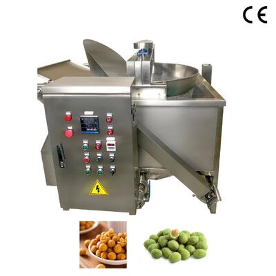 Factory Direct Peanut Batch Fryer 304 Stainless Steel Temperature Control Commercial Frying Machine